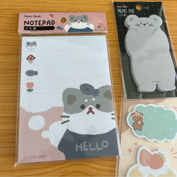 Set of 4 - Japanese Stationary Notepad Set - Picture 12 of 13